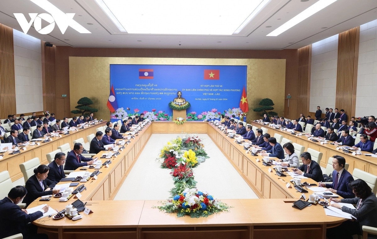 Vietnam And Laos Unveil Cooperation Plans For 2024 Bilateral Trade To   Vietnam And Laos Hold The 46th Meeting Of The Intergovernmental Committee In Hanoi On January 7 